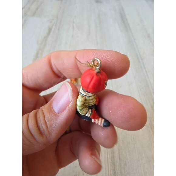 Dept 56 polliwoggs mini pumpkin jack-o'-lantern ornament as is Halloween tree ta - Picture 4 of 10
